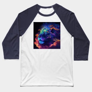 Lion - Cosmic Clouds Series Baseball T-Shirt